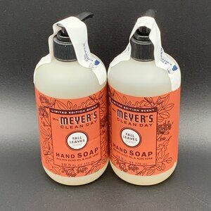 Mrs Meyers Hand Soap CLEAN DAY 2 Pack 12.5 oz, 270 ml Fall Leaves Scent Olive Oi